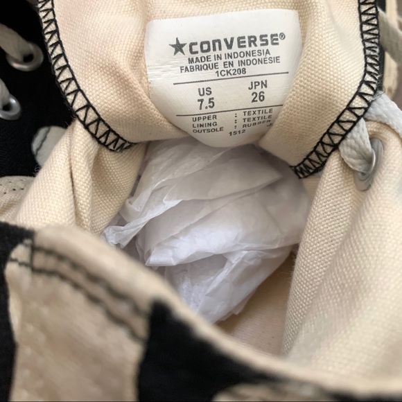 Comme Des Garçons Play X Converse High Top  Shoe - Picture 8 of 8